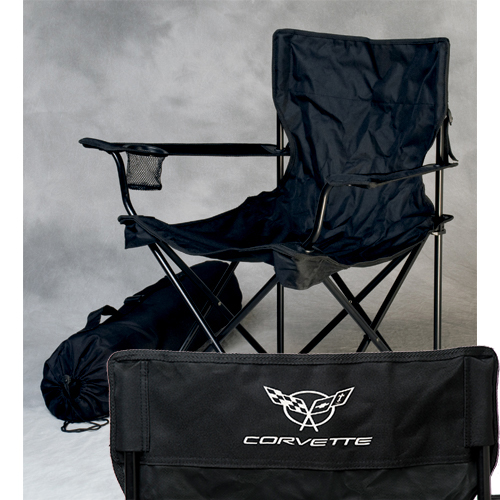 C5 Corvette Easy Rider Folding Sport Chair with Screened C5 Logo and Corvette Script