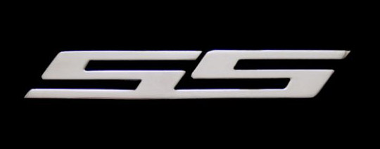 2010 + Camaro 6" SS Logos Billet Aluminum - CHROME (Set of 2)