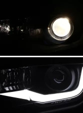 Spec-D LED Bar Projector Headlights (Matte Black Housing/Clear Lens) Chevrolet Camaro 2010-2013