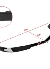 Spec-D Glossy Black 3PC Front Bumper Lip Splitter Kit Chevrolet Camaro 2010-2013