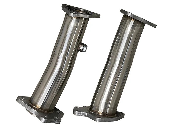 C8 Corvette Stingray, E-Ray, Offroad Cat Bypass Pipes, Stainless Steel, Pair - clone