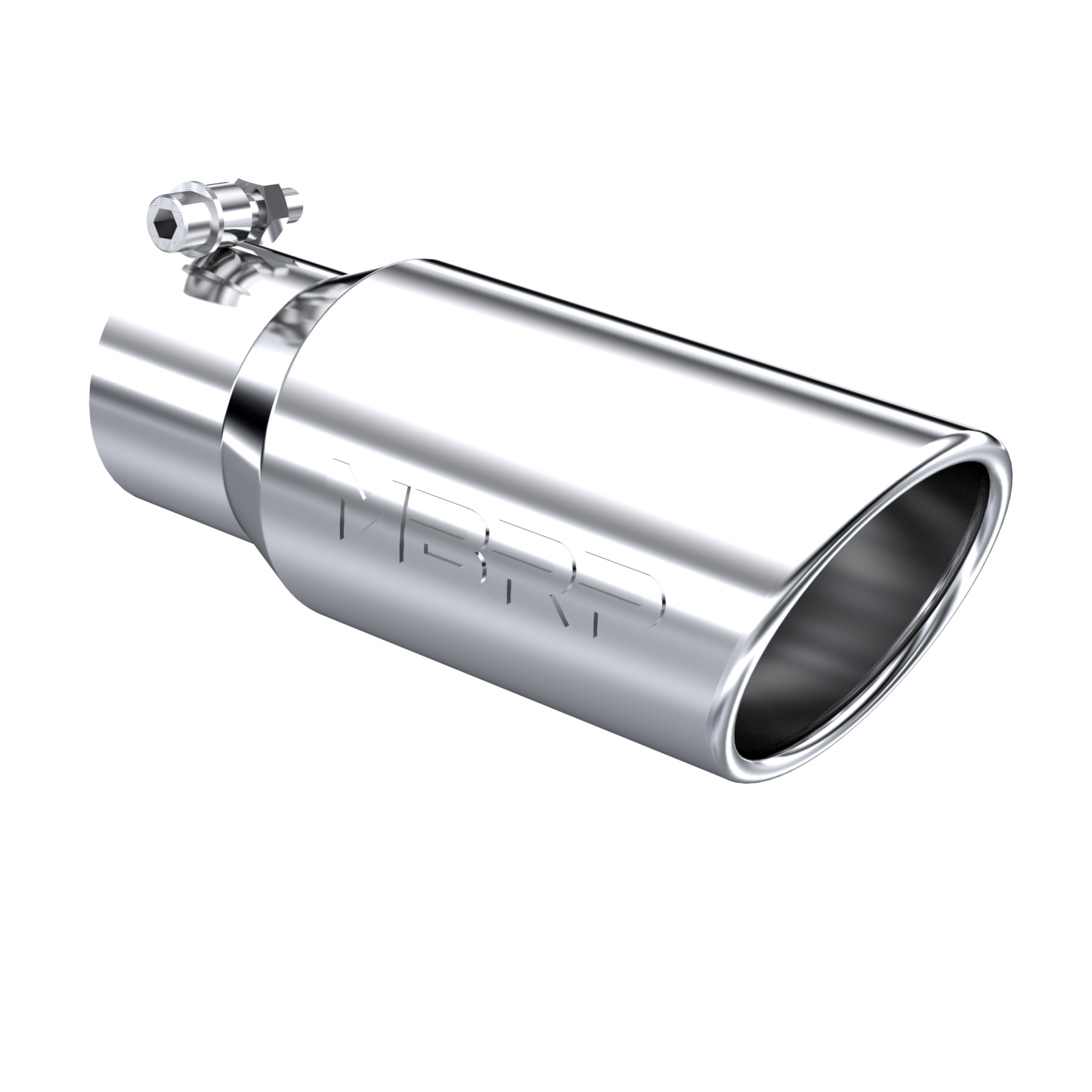 Universal 4 in Angled Cut Rolled End MBRP Pro Series Exhaust Tip MBRP