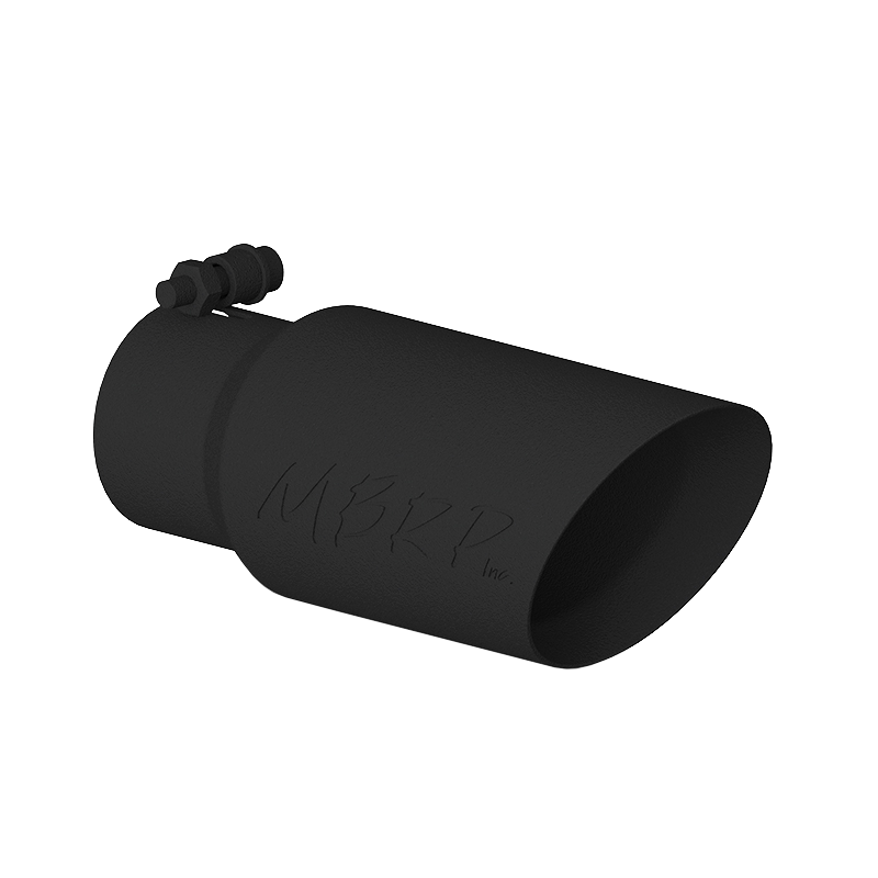 Exhaust Tip 4 in OD Dual Wall Angled 3 in Inlet 10 in Length Black MBRP