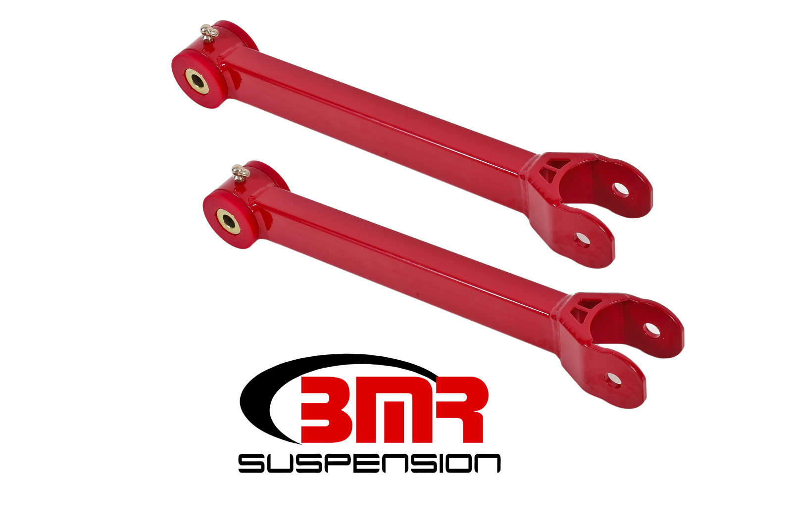 Lower Trailing Arms, Non-adjustable, Poly, Fits all 2016-newer Camaros, BMR Suspension - TCA059R/H