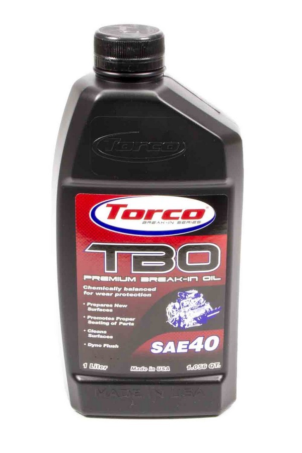 Torco Oil, TBO 40W Premium Break-In Oil 1 Liter Bottle