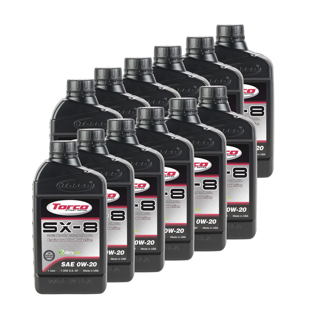 Torco Oil, SX-8 0w20 Synthetic Oil Case 12x1 Liter Dexos1