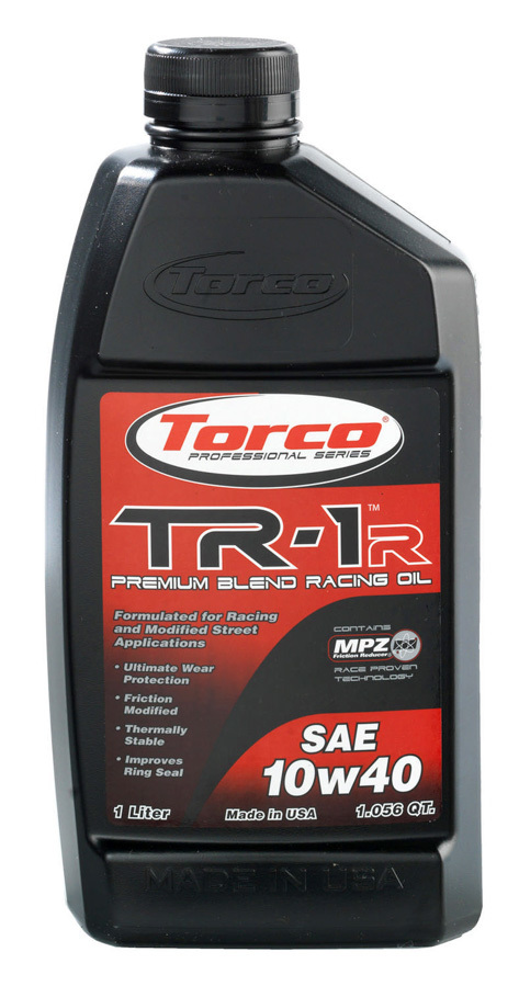 Torco Oil, TR-1 Racing Oil 10w40 Case/12-1 Liter