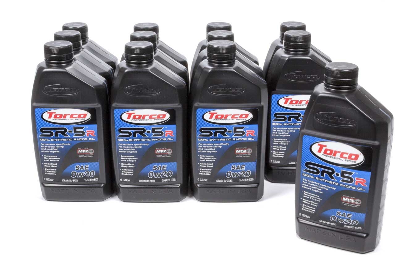 Torco Oil, SR-5R Synthetic Racing Oil 0w20 Case 12x1-Liter