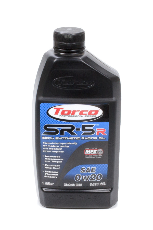 Torco Oil, SR-5R Synthetic Racing Oil 0w20 1-Liter Bottle