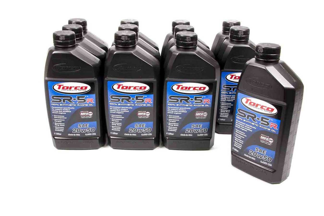 Torco Oil, SR-5 Synthetic Oil 20w50 Case/12-1 Liter