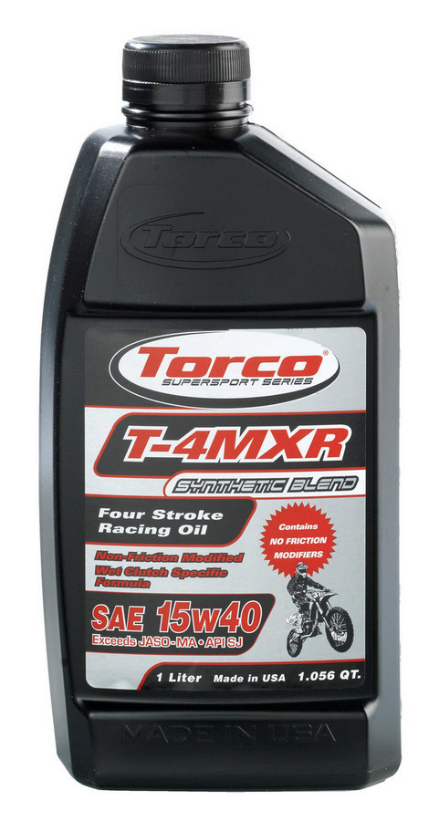 Torco Oil, T-4MXR Four Stroke Racin g Oil 15w40-1-Liter Bott