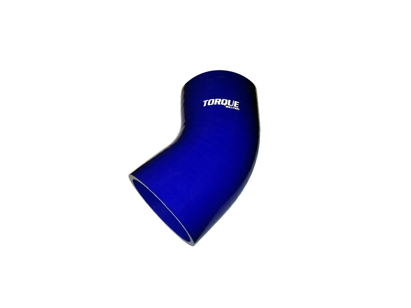 Torque Solution 45 Degree Silicone Elbow: 3" Blue Universal