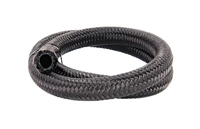 Torque Solution Nylon Braided Rubber Hose: -6AN 50ft (0.34" ID)