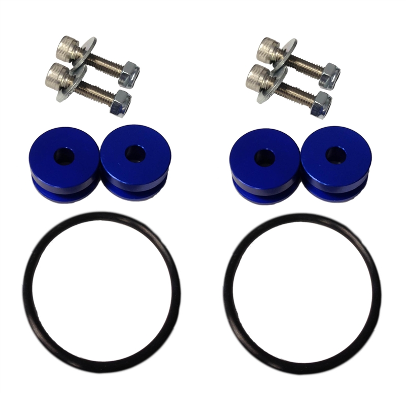 Torque Solution Billet Bumper Quick Release Kit (Blue): Universal