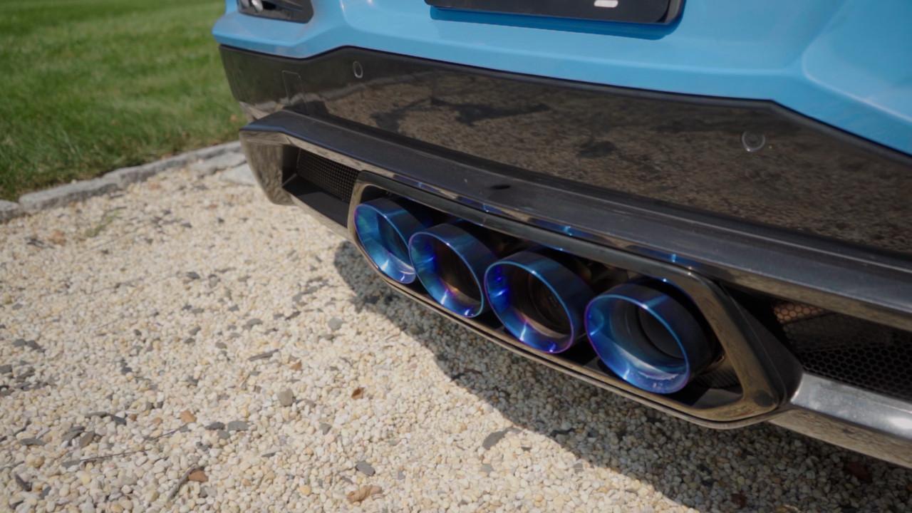 Corvette C8 ZR1X Fabspeed Titanium Quad Tips 2025+