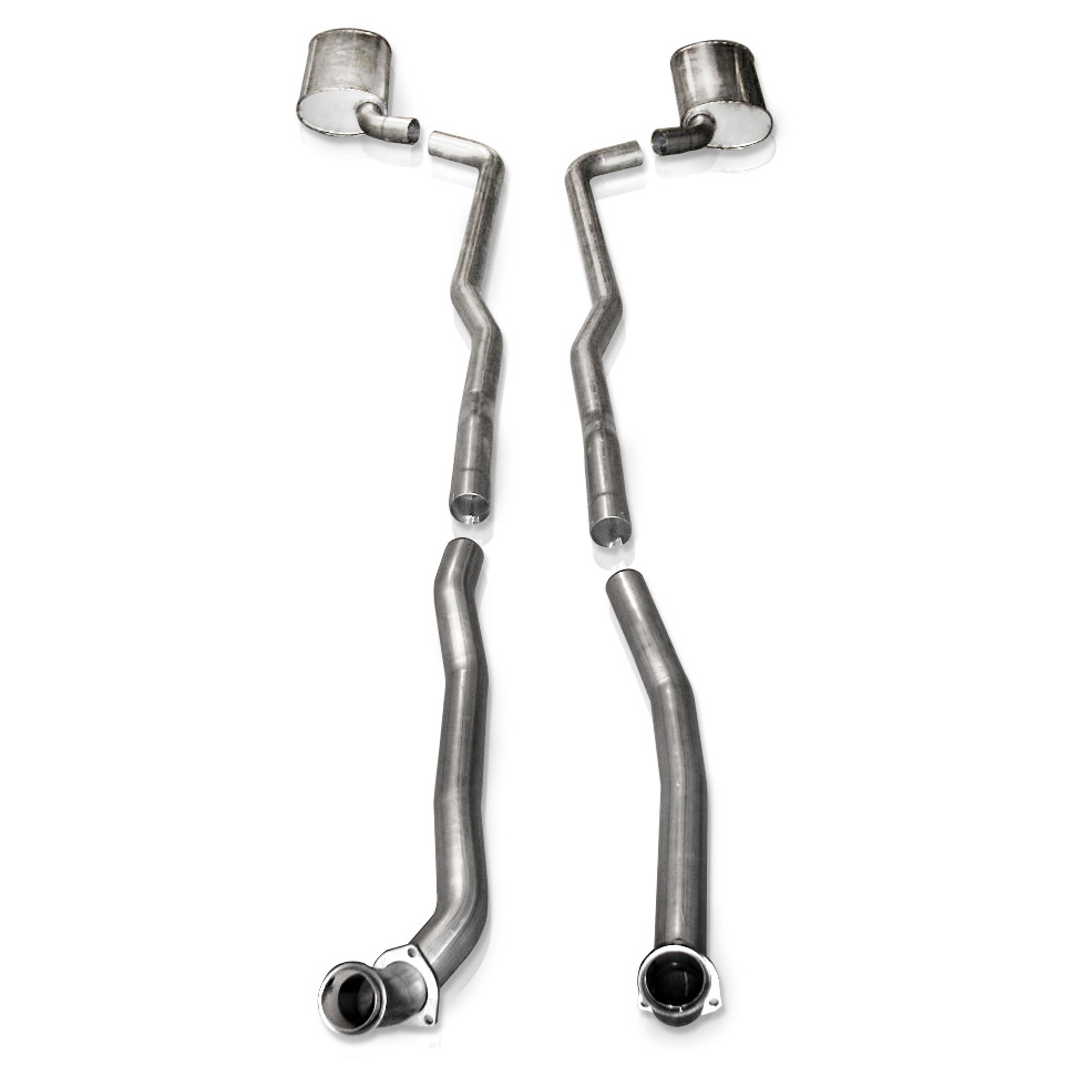 1964-1967 Corvette 5.3L SW Catback Dual Long Chambered Mufflers Factory Connect
