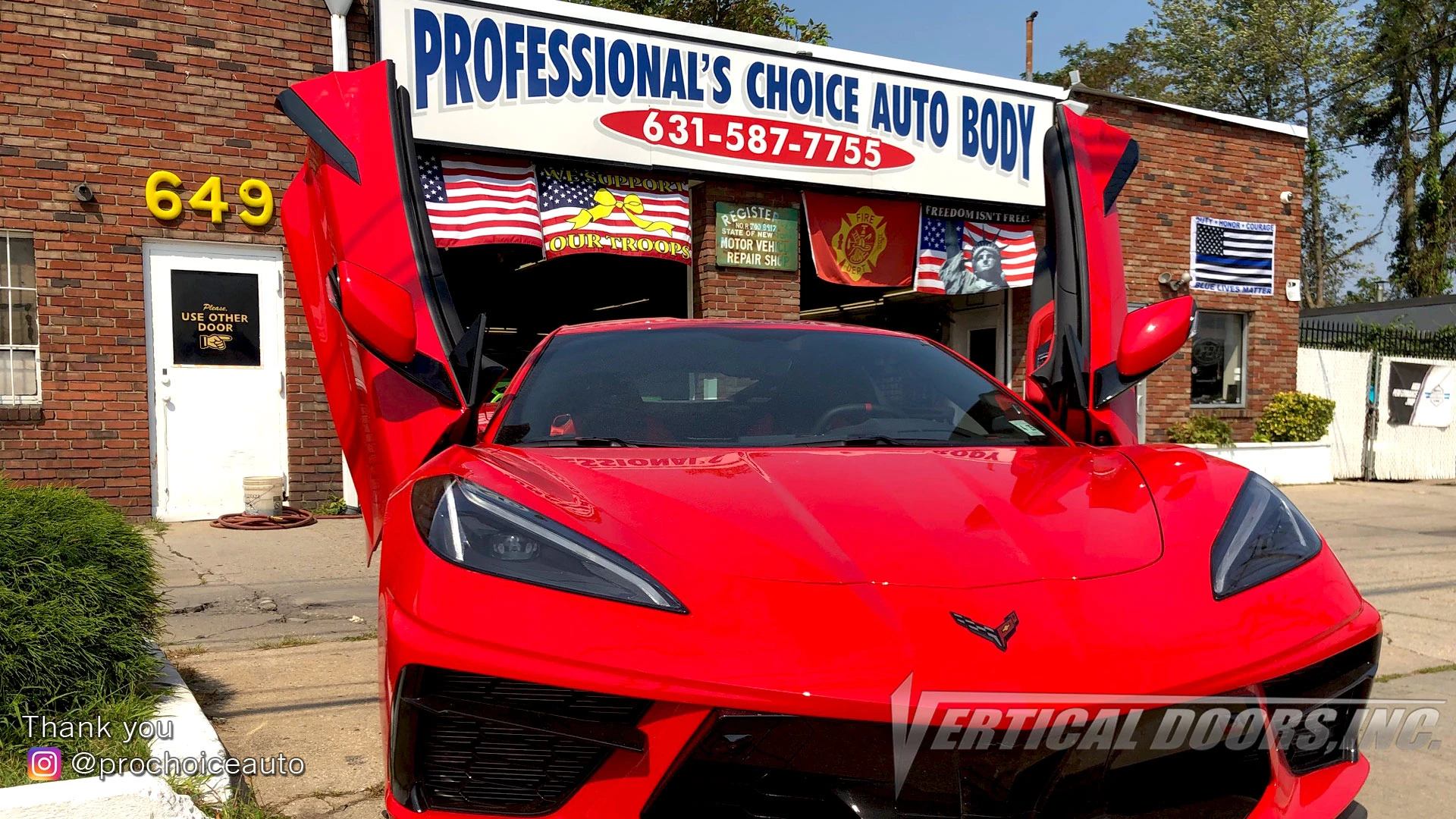 Chevrolet Corvette C8 from California featuring vertical lambo door co –  Vertical Doors, Inc.