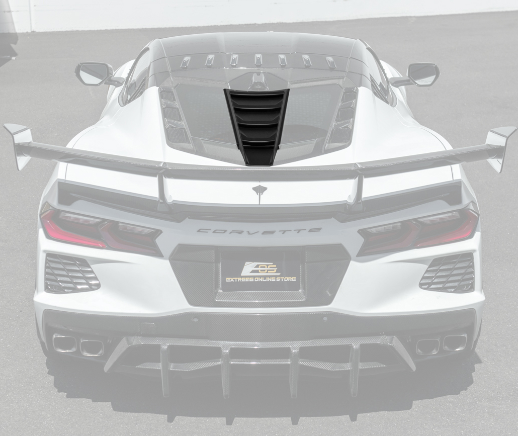 20-26+ C8 Corvette Coupe Rear Split-Window Louver (Unpainted) - EOS