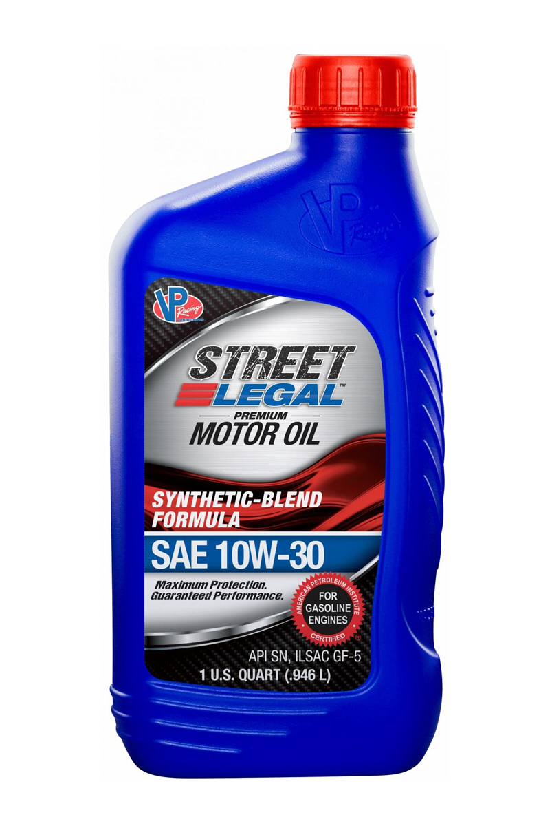 VP RACING Motor Oil VP 10W30 Syn Blend Street 32oz (CS12)