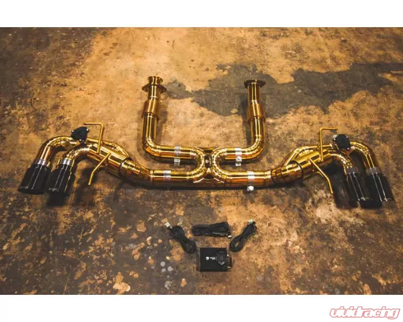 Valvetronic Designs Valved Race Exhaust System - Gold T304 Stainless Steel Chevrolet Corvette C8