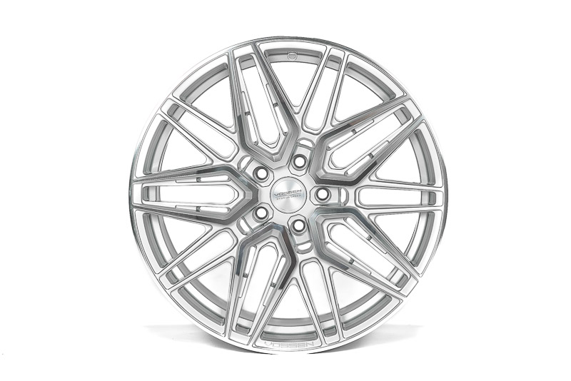 2020-23 Vossen HF7 C8 Corvette - 20x9 ET35, 21x12 ET52 - Silver Polished