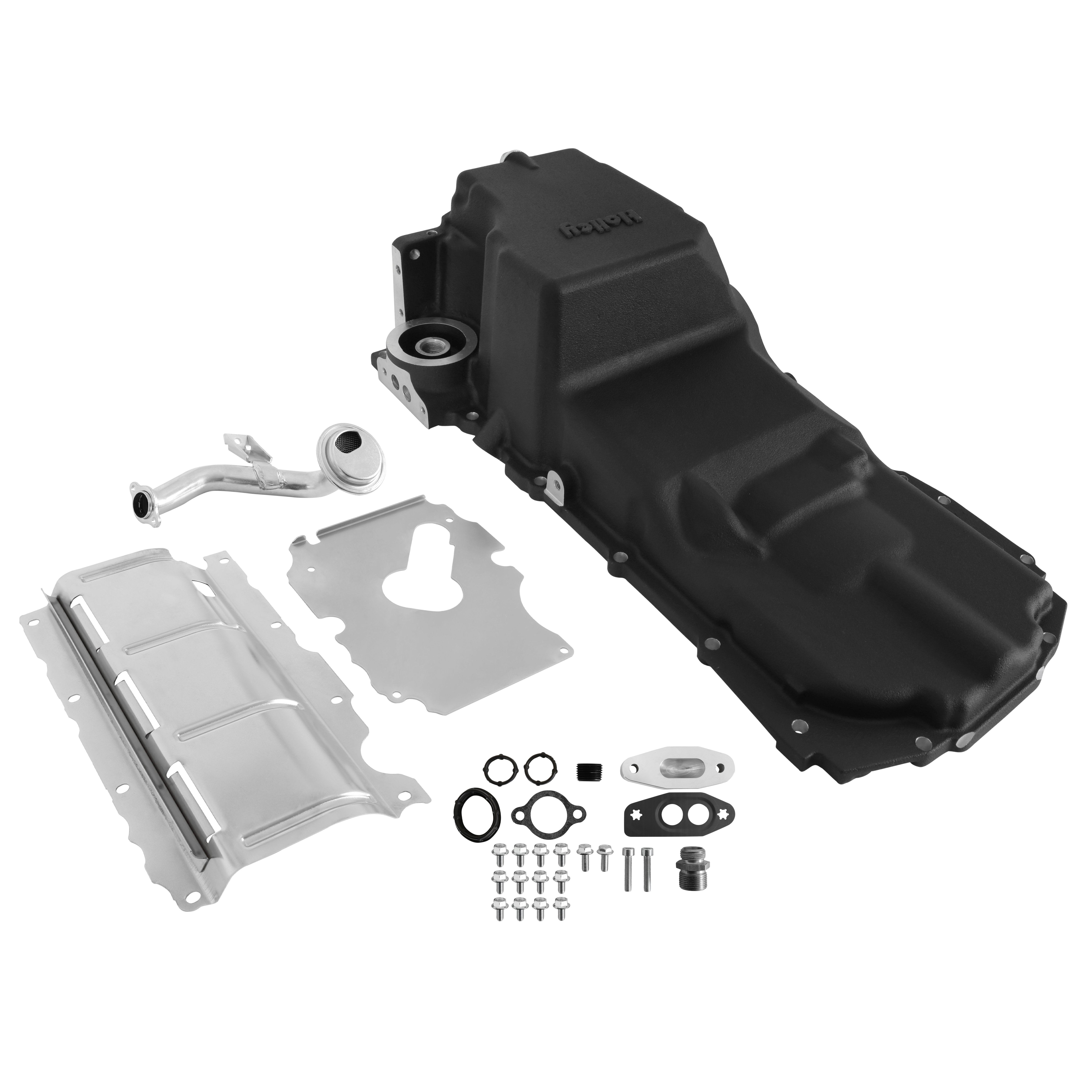 Weiand Rear Sump Engine Oil Pan Kit - GM GenV LT-Series - Aluminum