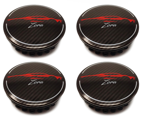 20-22+ C8 Corvette "Zora" Edition Carbon Fiber Finish Center Cap Kit (Includes 4)