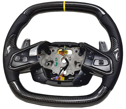 20-23+ C8 Corvette Carbon Fiber Steering Wheel (Accelerate Yellow Edition)