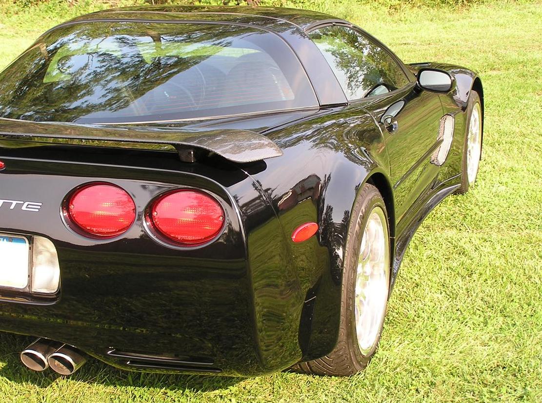 ACP C5 Corvette Rear Street Wing / Spoiler   Fiberglass or Real Carbon Fiber