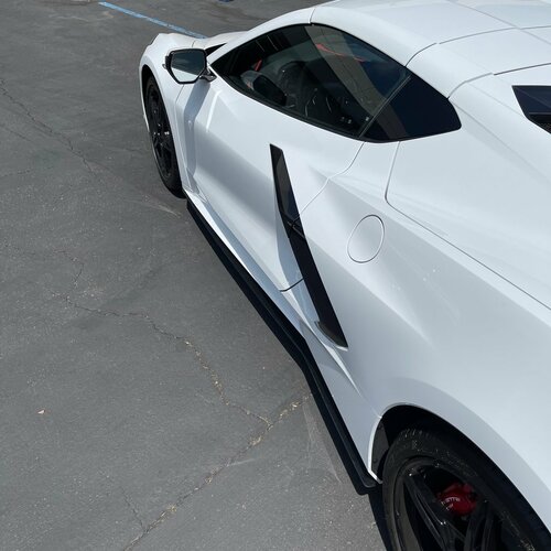 20-23+ C8 Corvette Side Skirt Extensions, ZL1 Addons