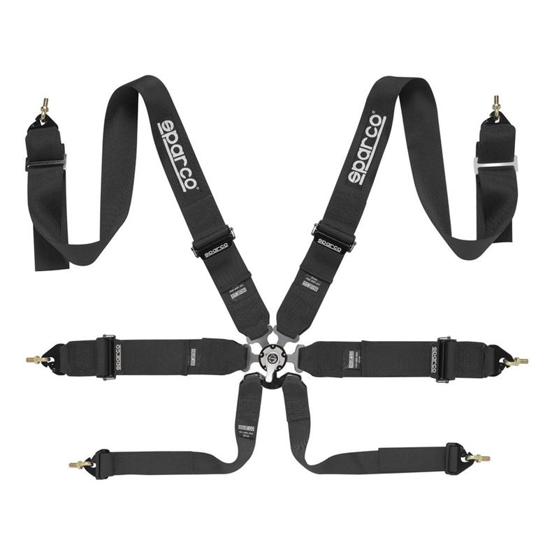 C5 / C6 / C7 Corvette SPARCO 6-Point Pull Up Style Shoukder Racing Harness, 3 in. Straps
