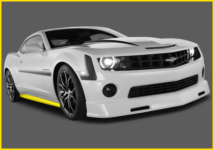 IVS Camaro 2010+ HAVOC Aero Body Kit, Side Rocker Moulding, Side Skirts