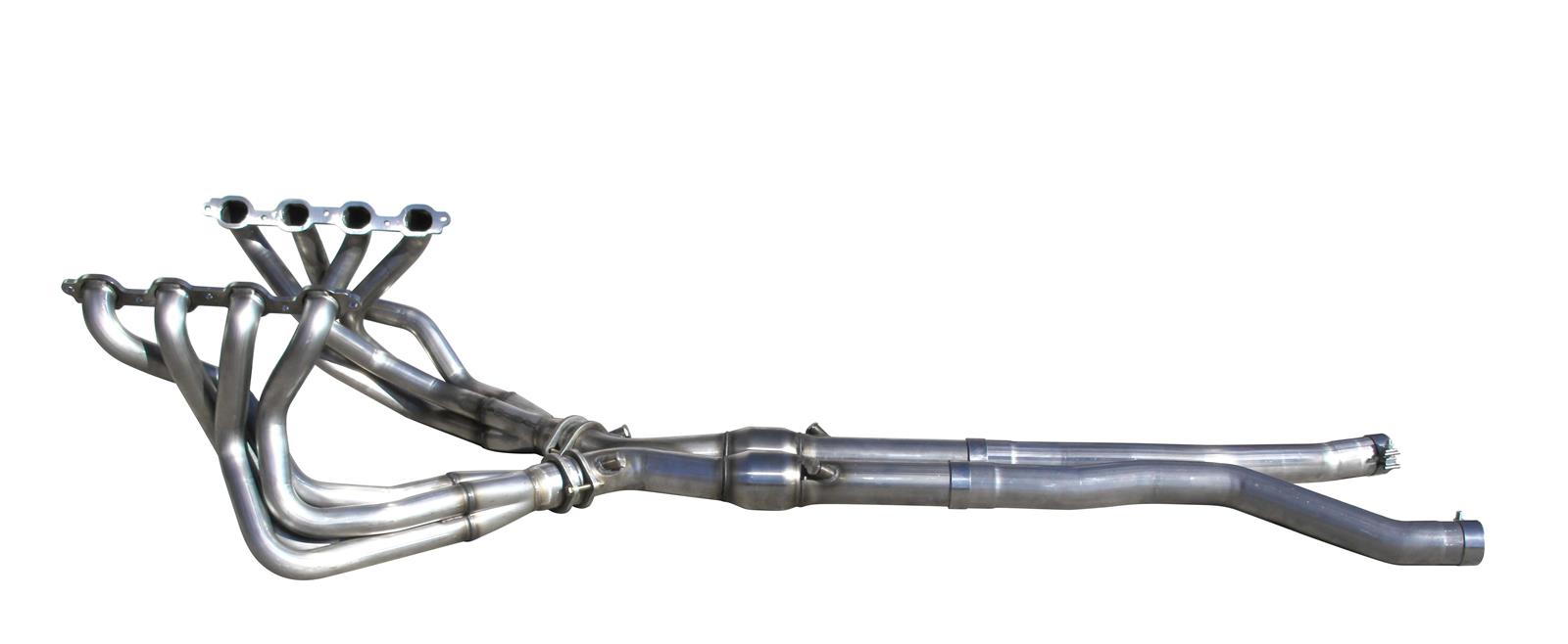 American Racing Long Tube Headers, C7 Corvette 2014 1-3/4" x 3" w/ X-Pipe and HF Cats