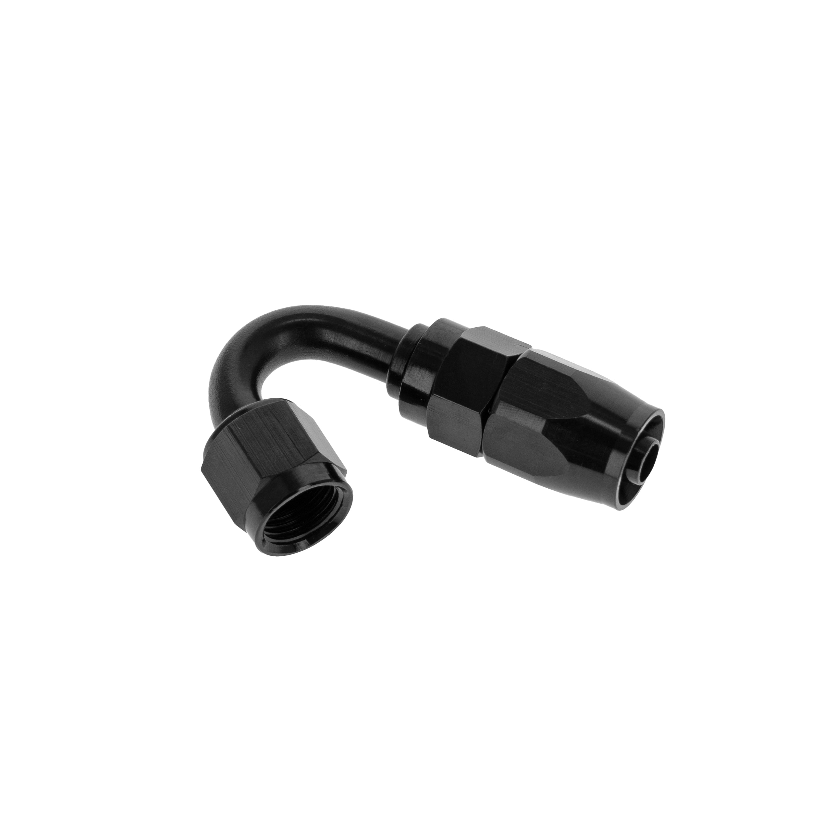 Aeromotive Stainless Braided Rubber Hose End 150° 15782