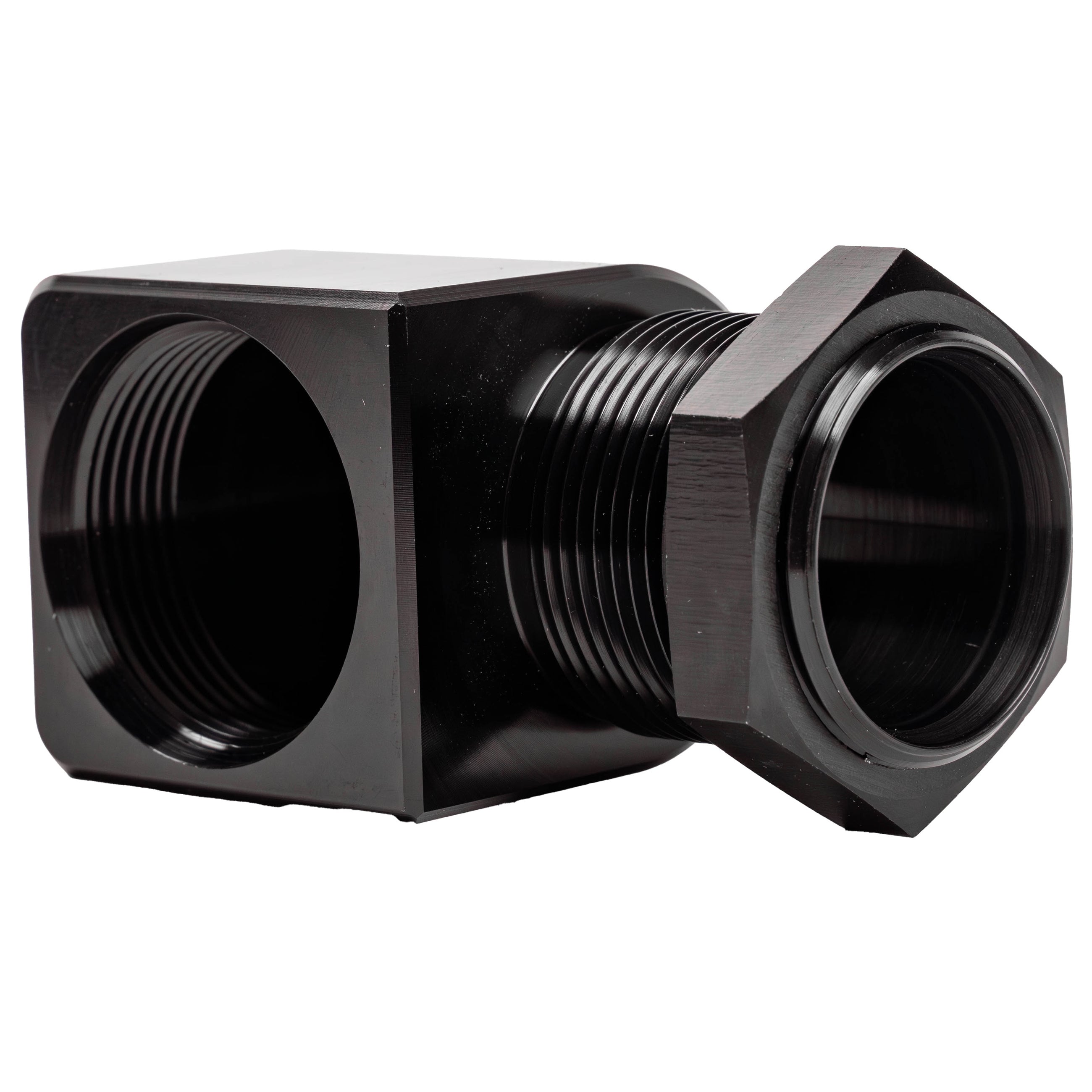 Aeromotive Adapter, Radiator Outlet, 90-Deg, AN-20, M-F 24702