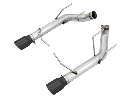 AWE Track Edition Axle-back Exhaust for the S197 Ford Mustang GT - Diamond Black