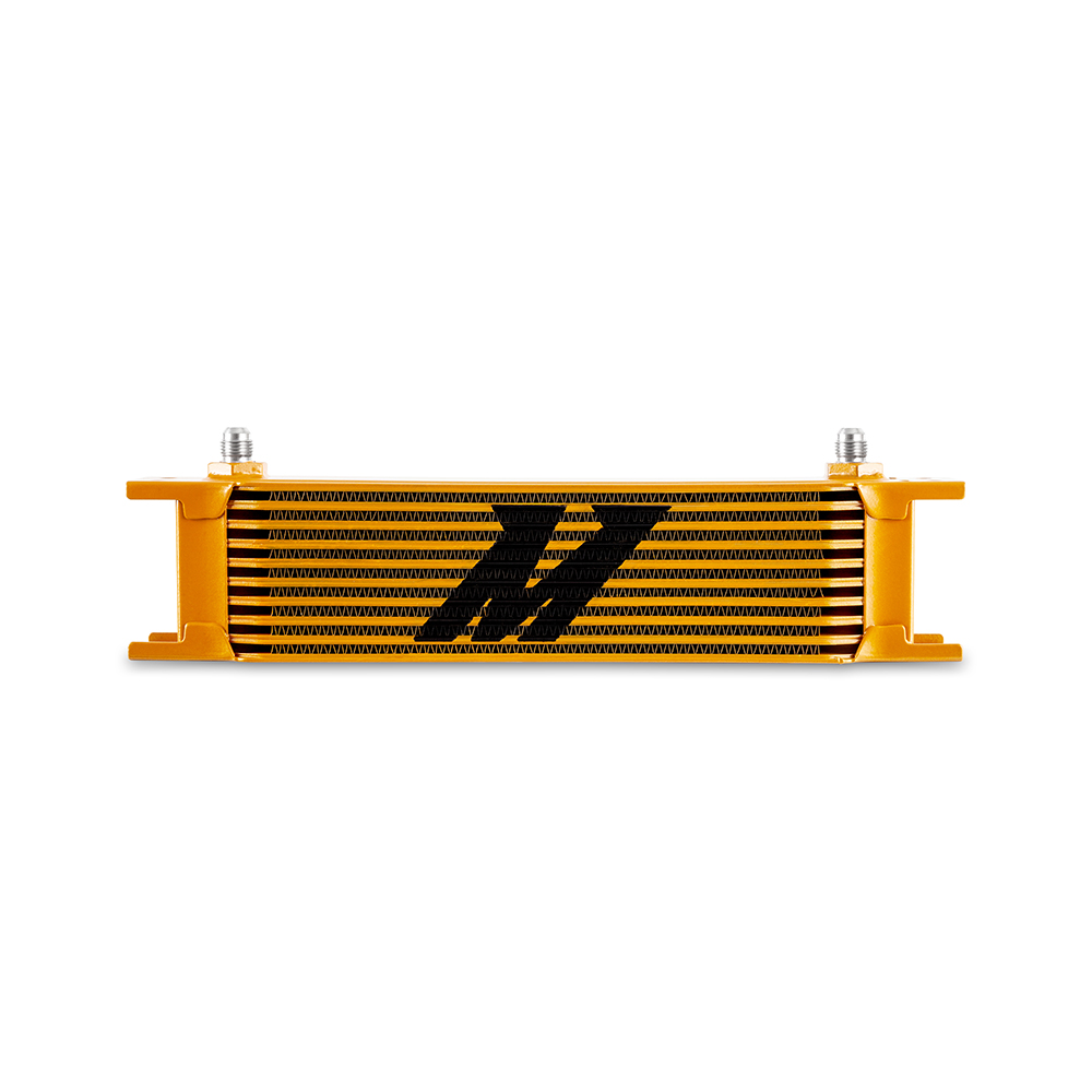 Mishimoto Universal 10-Row Oil Cooler, -6AN, Gold