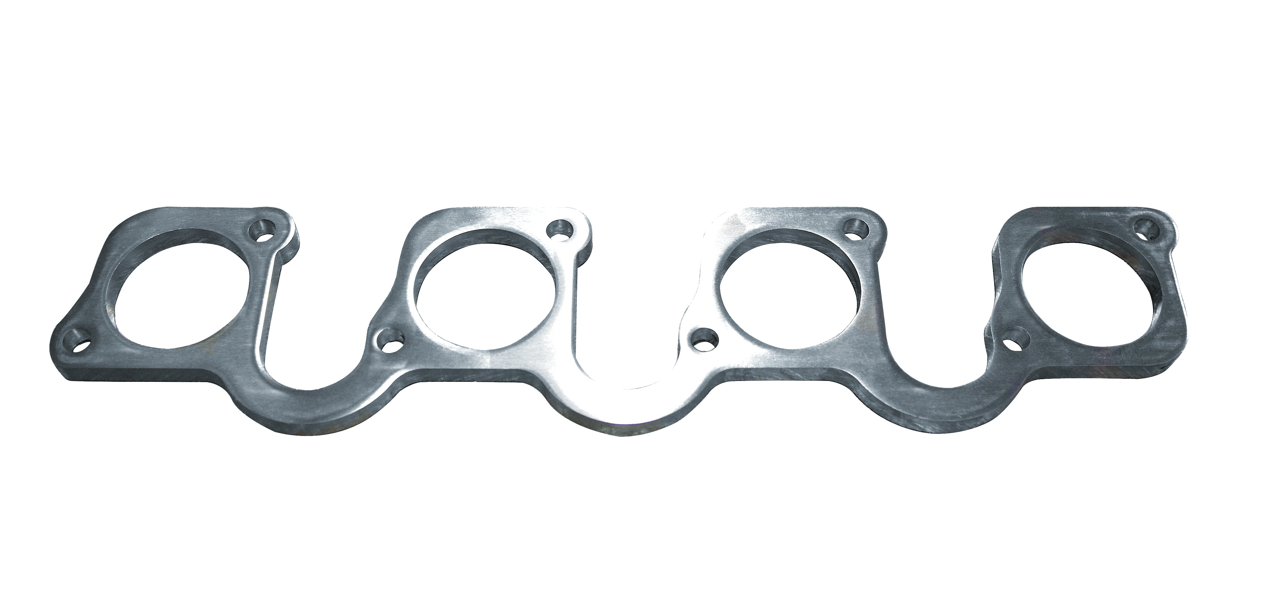 SBF Header Flange - Yates Diagonal Bolt Pattern. 3/8" Thick SS. Port for 2"