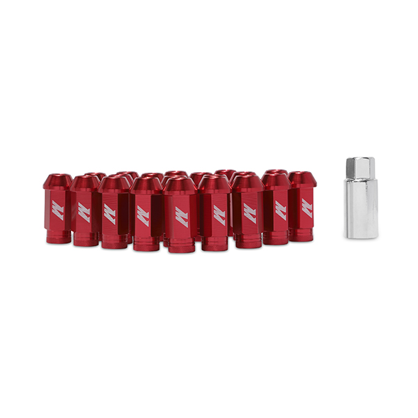 Mishimoto Aluminum Locking Lug Nuts, M12 x 1.5, Red