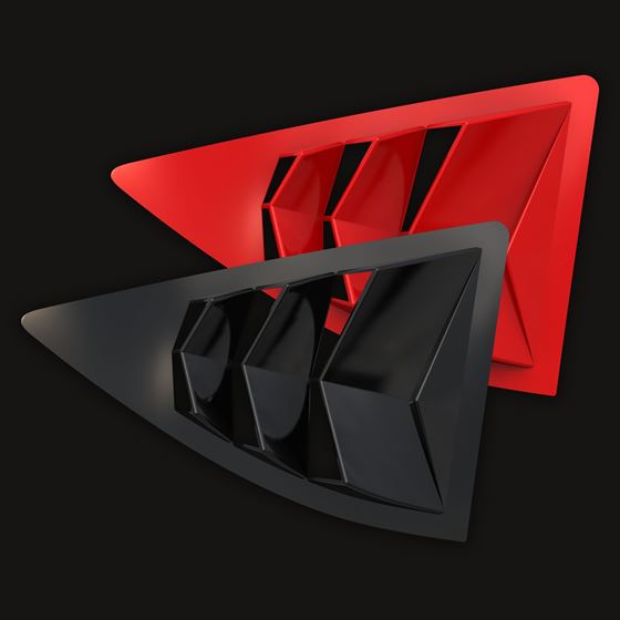2010-15 Camaro 5th Gen Bakkdraft Quarter Window Louvers, MYSTIC BRONZE GJY