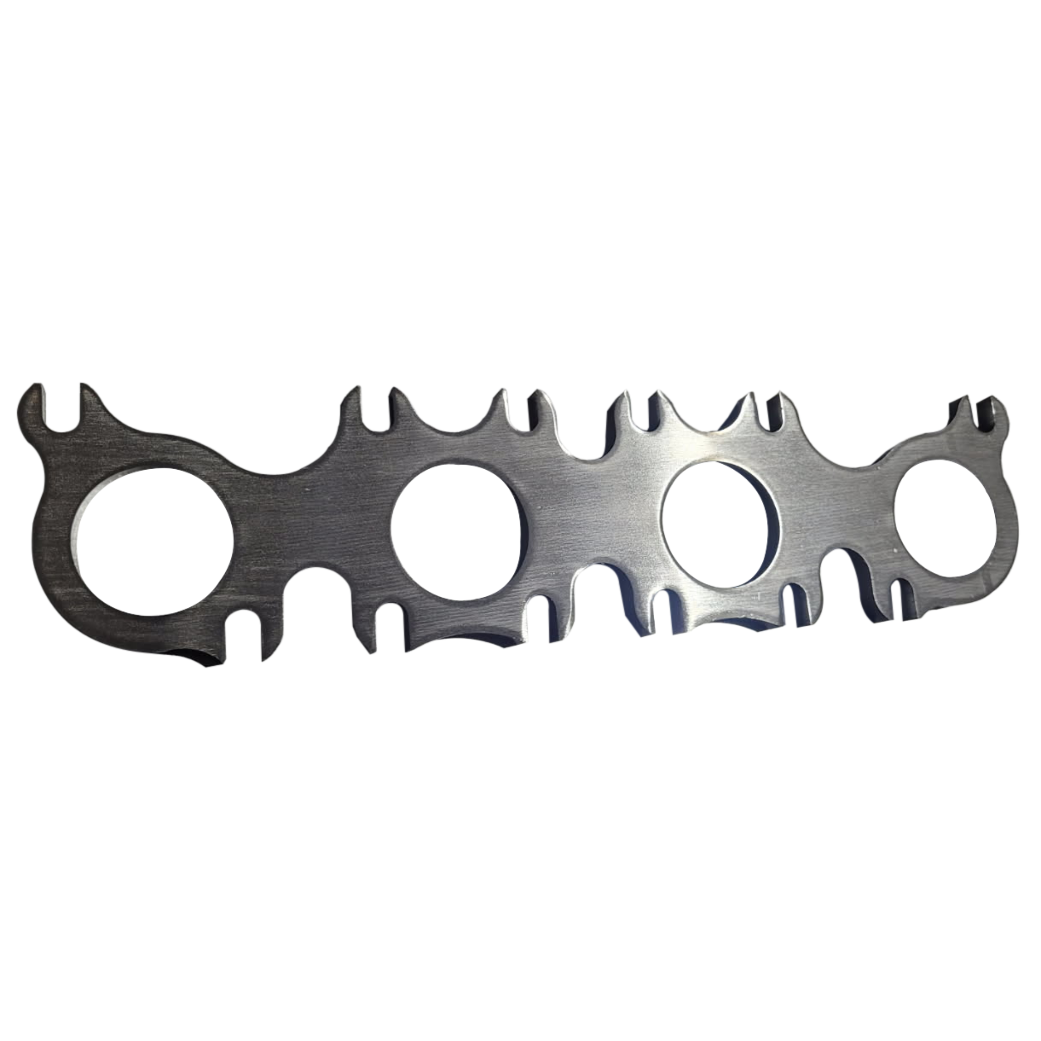 Dual Pattern Coyote 5.0L/5.2L Header Flange w/ 1-7/8" Ports. 3/8" Thick SS.