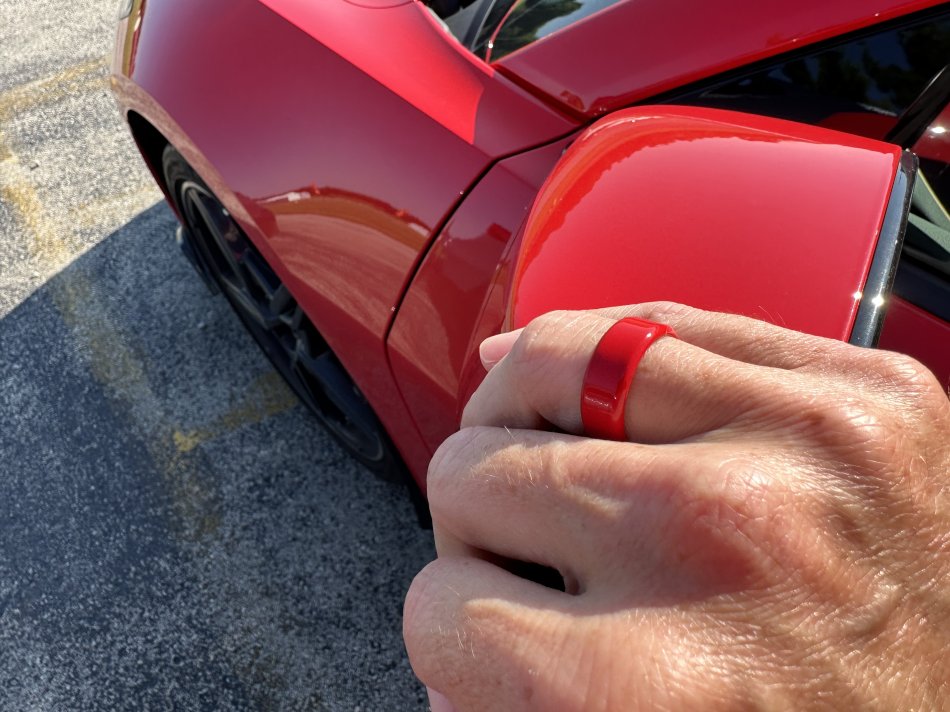 2020-2026 C8 Corvette Car Body Color Paint Matched Men's Driving Rings