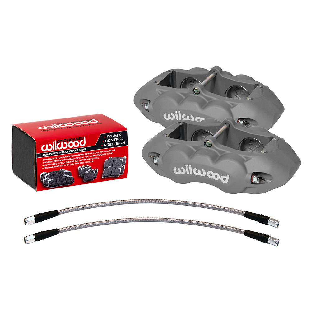 1965-1982 Corvette Wilwood D8-4 Front Caliper Kit Anodized