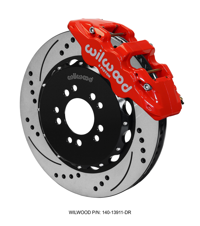 Wilwood SX6R Big Brake Dynamic Front Brake Kit 15in Drilled & Slotted Red 2020+ Chevy C8 Corvette