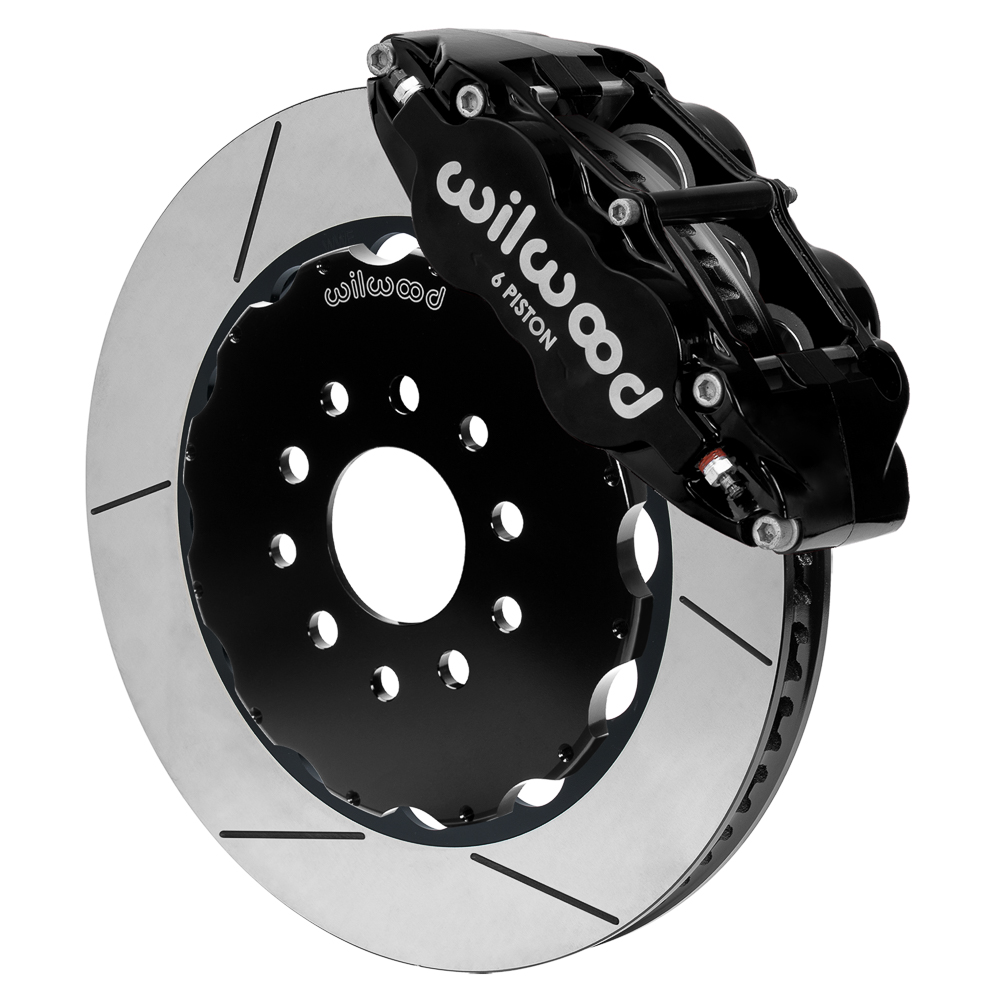 2014-2019 Corvette C7 Wilwood FNSL6R 14.00" Front Brake Kit Slotted Black
