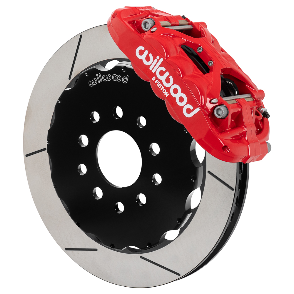 2014-2019 Corvette C7 Wilwood XRS6R 13.06" Front Brake Kit Slotted Red