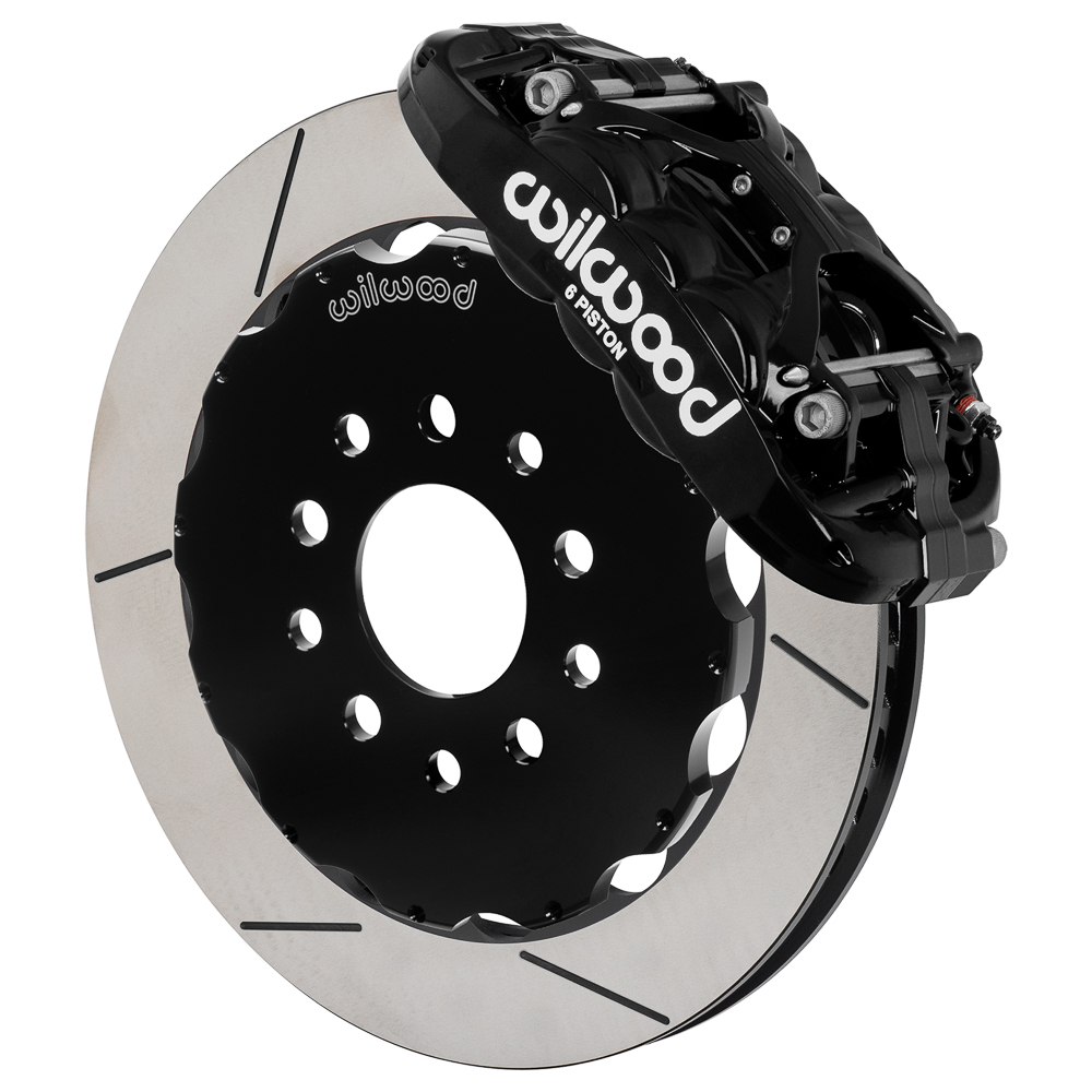 2014-2019 Corvette C7 Wilwood XRS6R 13.06" Front Brake Kit Slotted Black