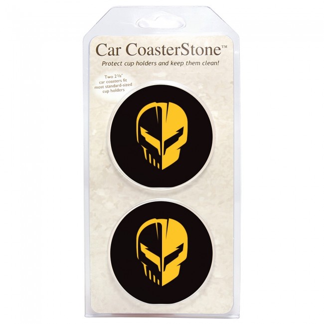 C8 Corvette C8.R "JAKE" Skull Logo Car Coasters