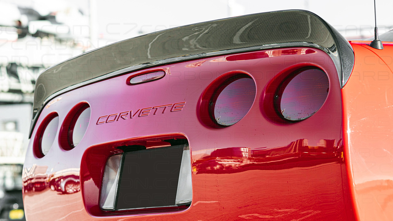 C5 Corvette, Race Edition Rear Spoiler, in Carbon Fiber