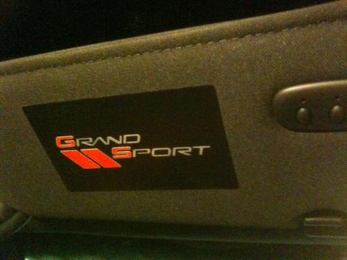 C6 2010-13 CORVETTE Grand Sport Logo Sun Visor Label Covers